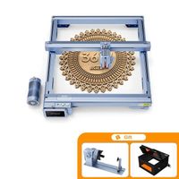 iKier K1 Ultra 36W Machine de graveur et découpe laser + Rouleau rotatif multifonction R1 + Boîte à fumée protection E1 pour graver