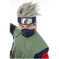 Perruque - Naruto - Kakashi Hatake - Gris - Adulte - Accessoire de déguisement