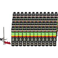Isolbau - Set de 48 flacons de mousse expansive 1K base de polyuréthane - Pour toitures - Jaune clair