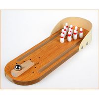 Mini jeu de bowling de bureau en bois - HUIXIN - Kid enfants - Intérieur - Bois massif