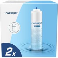 2x Wessper  AquaCrystalline Compatible Filtre à eau universel pour réfrigérateur Samsung LG Daewoo