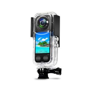 VOLOHAS Boîtier étanche pour caméra d'action insta360 X3 - Boîtier de plongée - 40 m - Avec