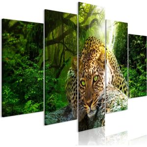 Tableau triptyque jungle moderne : cadre en plusieurs parties