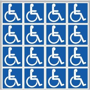 autocollant Sticker handicape moteur 4