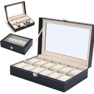 Boîte De Rangement Pour Montres - 5 Emplacements - Noir, EVA - Homme/Femme