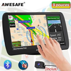 GPS AUTO AWESAFE GPS Voiture Navigation 9 Pouce Écran Tacti
