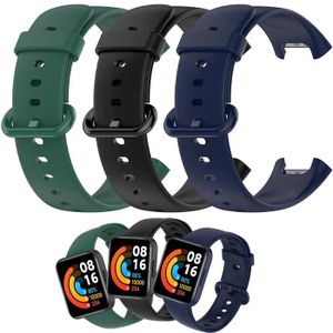 BRACELET MONTRE CONNEC. Bracelet de Rechange pour Xiaomi Mi Watch Lite, [3 Pack] Coloré Bracelet de Remplacement étanche Compatible avec Mi Watch Lite