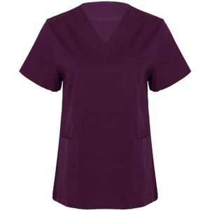 DINOZAVR Bambina Uniforme m/édical Blouse Tunique de Travail m/édicale 2 Poches Manches Courtes Femme
