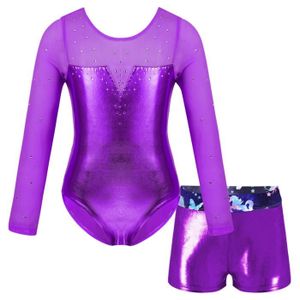 IBAKOM Enfant Filles Gymnastique Justaucorps Body