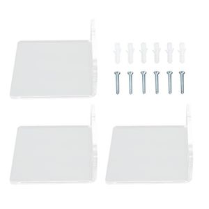 Fengek Lot de 8 petites étagères adhésives en acrylique Transparent 10