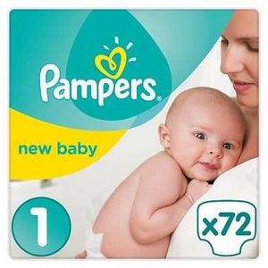PAMPERS New Baby - Taille 1 - 2 à 5Kg - 72 couches PAMPERS New Baby - Taille 1 - 2 à 5Kg - 72 couches