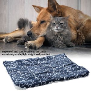COUVERTURE ANIMAUX SALUTUYA Couverture en peluche  chaude douce portable facile à nettoyer pour animaux chats chiens (100 x 75 cm)