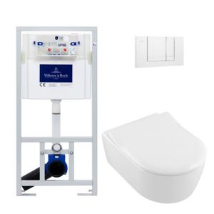 WC - TOILETTES Villeroy & Boch Pack WC Bâti-support Cuvette Arcea