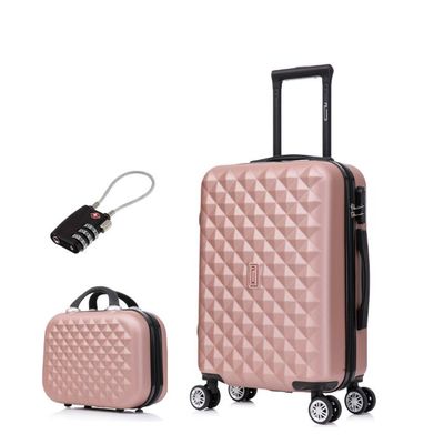 CELIMS Lot de 3 valises avec 1 Vanity, Marque Française- Rose Gold CELIMS Lot de 3 valises avec 1 Vanity, Marque Française- Rose Gold