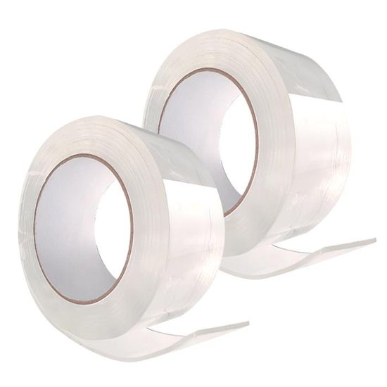 Lot De 5 Plaques Adhésives Double Face Extra-fortes 30x30mm - Pour Intérieur Et Extérieur