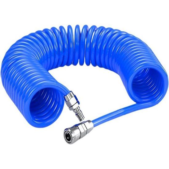 LNSYSNS Tuyau Compresseur D'air max 10 Bar, 5 x 8mm Tuyau Air Comprimé avec Raccord Rapide Air Comprimé 1/4, 6m Flexible Compresseur air, Bleu, pour Transport de Gaz LNSYSNS Tuyau Compresseur D'air max 10 Bar, 5 x 8mm Tuyau Air Comprimé avec Raccord Rapide Air Comprimé 1/4, 6m Flexible Compresseur air, Bleu, pour Transport de Gaz