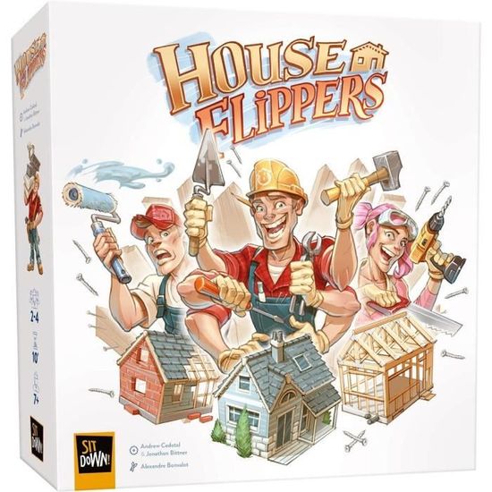 House Flippers - Jeu de gestion immobilier - A partir de 7 ans - Moins de 30 min - 2 à 4 joueurs