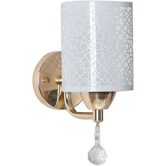 Abat Jour Lampe Chevet, Abat Jour Blanc, Abat-Jour En Verre Clair Décoration Couvercle Cylindre