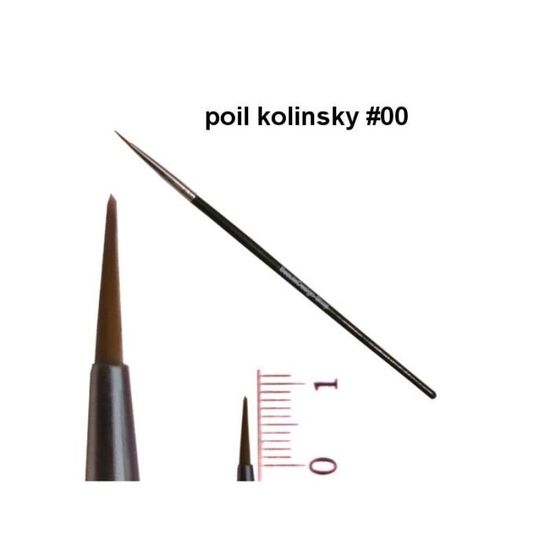 Pinceau Poil Kolinsky 00 Extra Fin Pour Le Nail Art Achat Vente Pinceau Set Pinceau Poil Kolinsky 00 Cdiscount