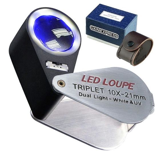 LUNETTE LOUPE,Battery Included--Loupe à main portative 20X LED, outil de bijouterie de haute LUNETTE LOUPE,Battery Included--Loupe à main portative 20X LED, outil de bijouterie de haute