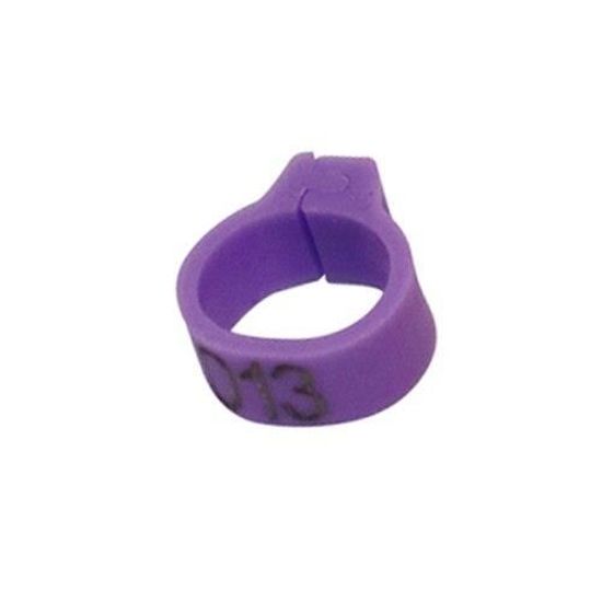 25 Anneaux Pour Pattes D'oiseaux (perroquets, Pigeons) - Diamètres 3,5 à 11,5 Mm - Alliage De Zinc Coloré - Pour Identification Ou Dressage - 9