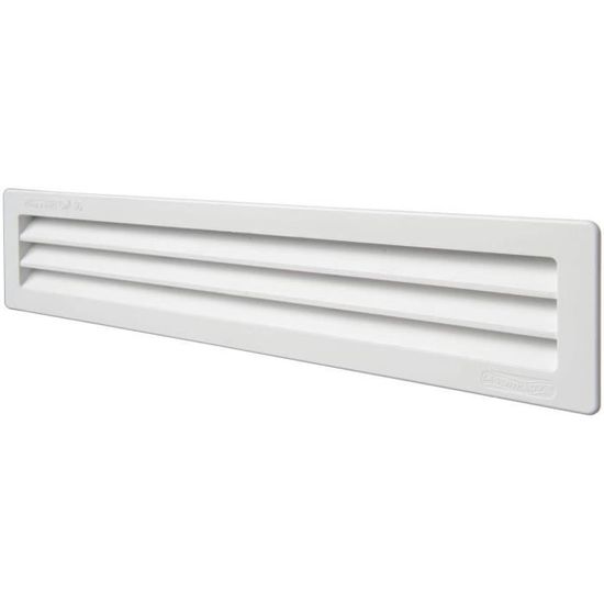 La Ventilazione Lüftungsgitter GL306RG – 300 X 60 Mm, Grau, Mit Insektennetz, Für Wand- Oder Deckenmontage