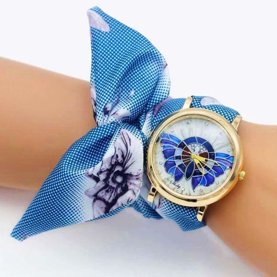 Montre avec online bracelet en tissu