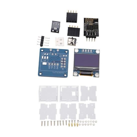 Kit Horloge WiFi Colorée DIY - Horloge Électronique Intelligente Avec Synchronisation Auto Et Soudage