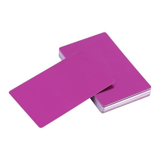 50 Cartes De Visite En Métal Vierges | Format 8.4x5.6 Cm | Pour Sublimation Ou Gravure - 6