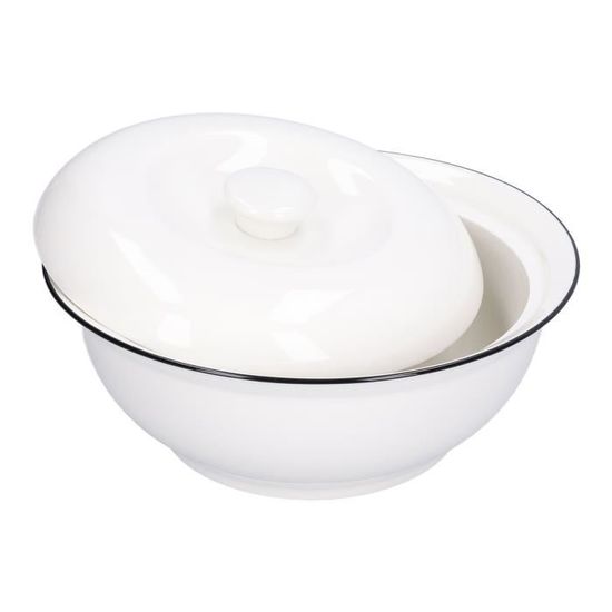 Mikinona 1pièce Bol Multifonctionnel Avec Couvercle Pour Ramen Soupes Salades Et Fruits Design Stable Et Non-glissant Parfait Pour Repas Famille
