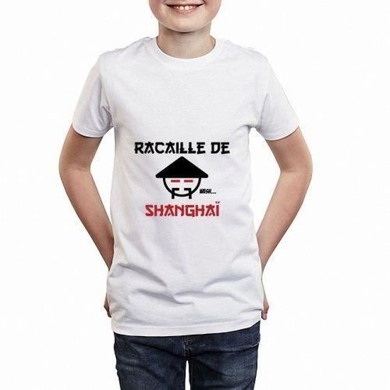 T Shirt Enfant Racaille De Shangha Blanc Cdiscount Pret A Porter