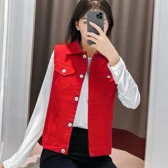 Veste courte rouge femme habillée clearance
