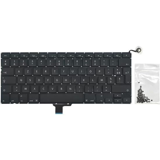 Clavier AZERTY Français Pour MacBook Pro 13 A1278 - Remplacement 2009-2012 Avec Vis