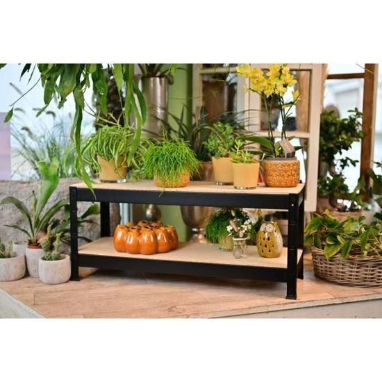 Étagère Lourde SCHULTE Regalwelt – 180x45x45 Cm, 5 étagères Bois, Charge 200 Kg/étagère, Galvanisée