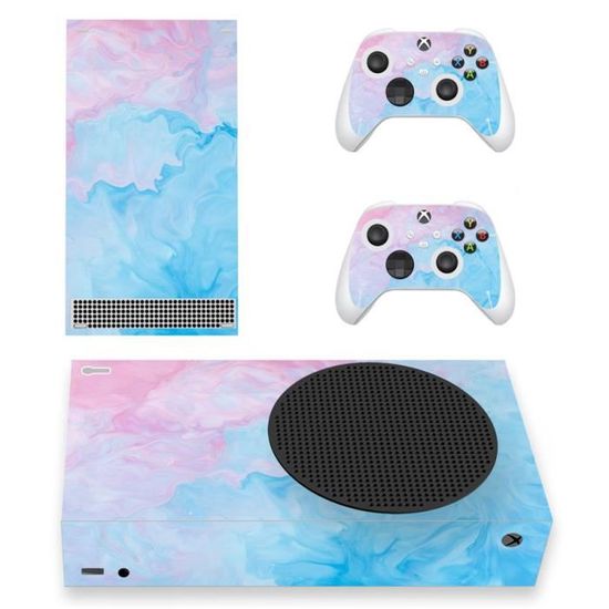 Skin Xbox One Pastel Marbre Rose Et Bleu Tourbillon – Autocollant Vinyle Par Itsaskin1