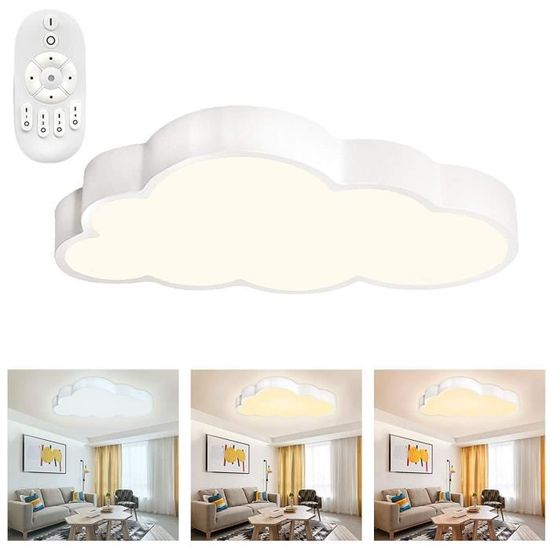 Plafonnier Papillon 3D LED - 50 Cm, 36W, 3 Modes De Lumière, Télécommande, Pour Chambre D'enfant