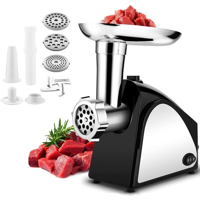 Yabano Hachoir Electrique Avec Moteur Puissant Et Bol En Acier INOX 1