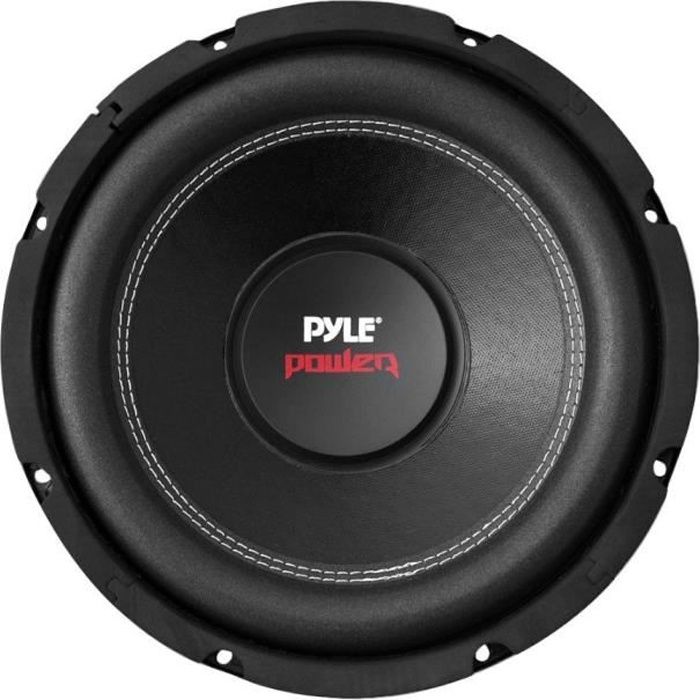 1 PYLE PLPW10D subwoofer voiture 25,00 cm 250 mm 10- de 500 watt rms et 1000 watt max double bobine de 4 + 4 ohm dvc, 1 piece