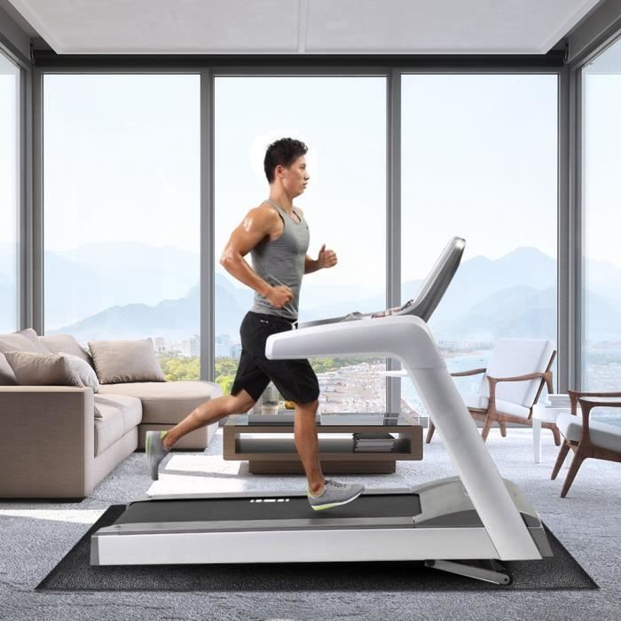 Tapis de tapis de course Large Protecteur de plancher Exercise Fitness Tapis d'équipement de gymnastique (grand) -MOO