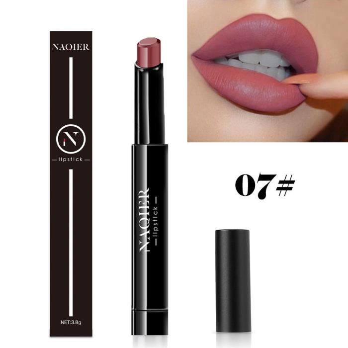 8 couleurs cosmétiques femmes imperméables velours mat rouge à lèvres brillant à lèvres maquillage QXH80425086G_Gaoqiaoe