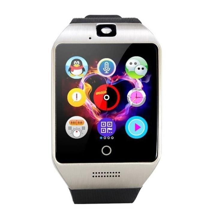 Montre Connectée Android iOs Smartwatch Anti Perte Podomètre SMS Appels Argent +SD 32Go - YONIS