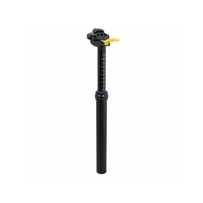 Tige de selle vtt reglable p2r alu noir diam. 31.6 l450mm (reglage par levier)