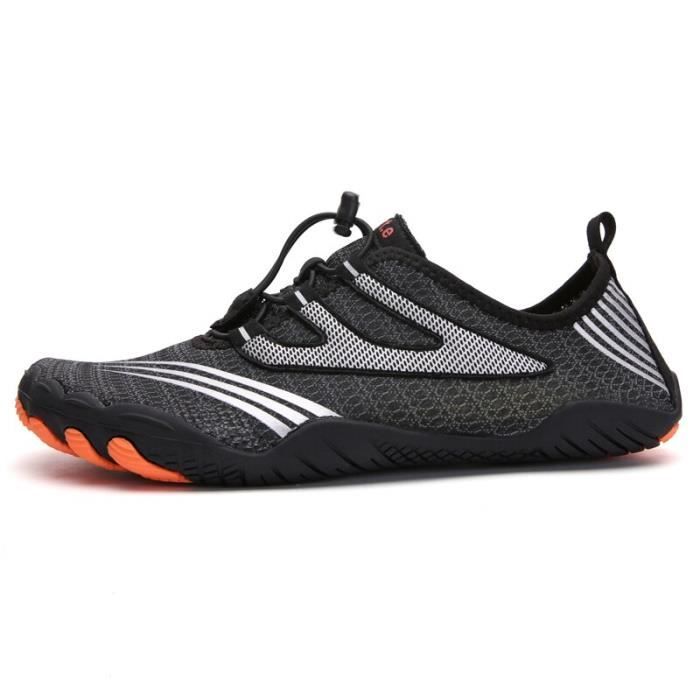A088 Black 46 -Vanmie – chaussures de Sport aquatique pour hommes et femmes, baskets de plage, nu pieds pour la natation, taille 38