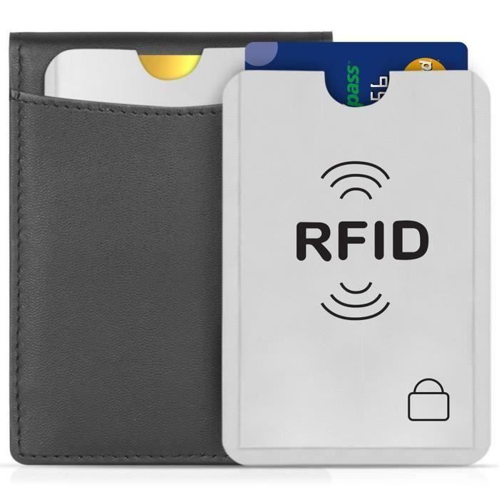 Lot de 20 étuis RFID - Protège votre carte des paiements non désirés sans contact, Porte-carte RFID anti-balayage (style 2)-WAL