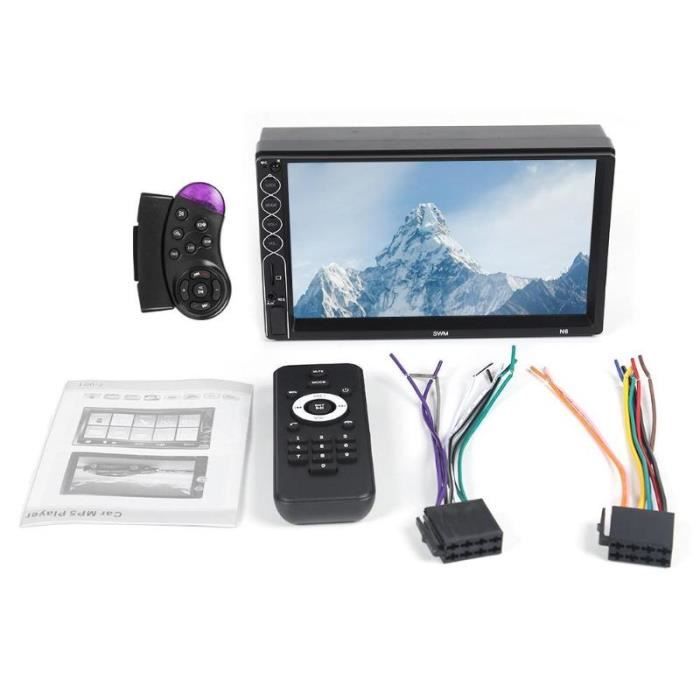 SWM N6 universel 2 din voiture lecteur multimédia Bluetooth Autoradio 2din stéréo 7- écran tactile vidéo - Type With 2 Remote