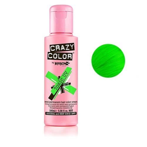 Coloration Crazy Color Toxic UV Vert 100 ml