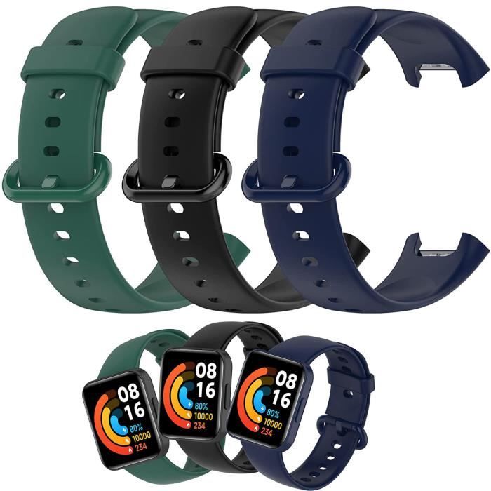 Bracelet de Rechange pour Xiaomi Mi Watch Lite, [3 Pack] Coloré Bracelet de Remplacement étanche Compatible avec Mi Watch Lite