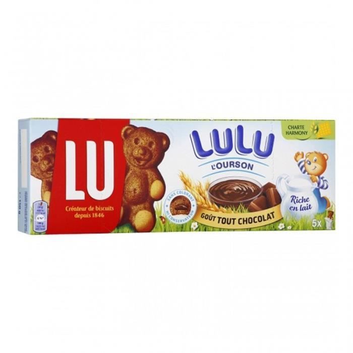 LU Lulu L’Ourson Goût Tout Chocolat 150g (lot de 6)