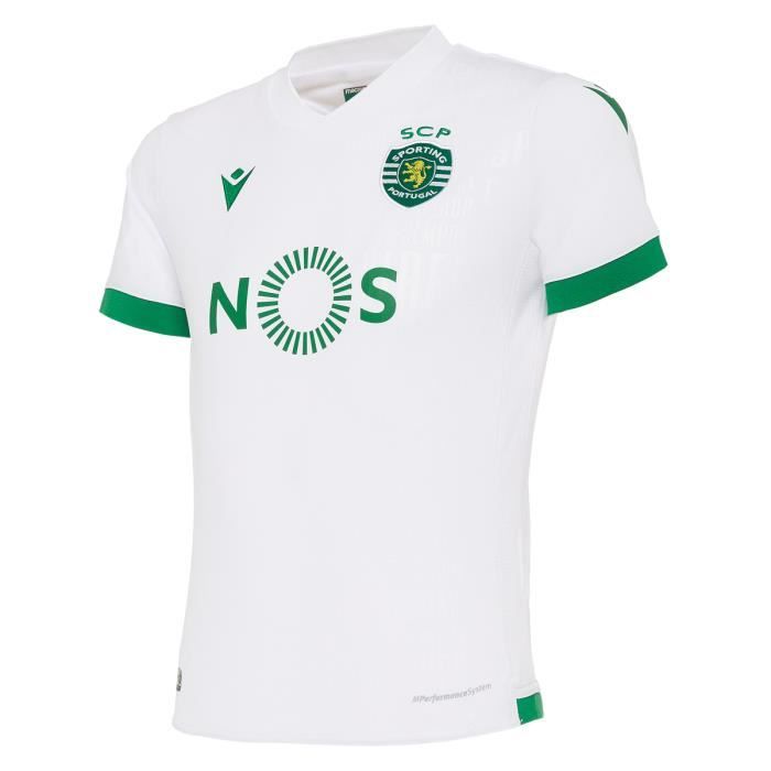 Maillot enfant third Sporting Portugal 2020/21 - blanc/vert - 8/9 ans