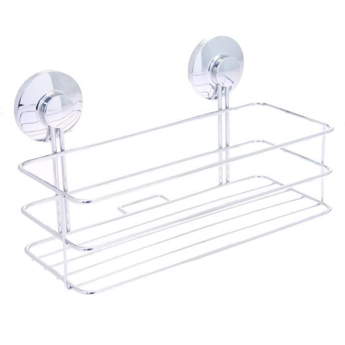 Panier en Métal -Ventouse- 19cm Argent